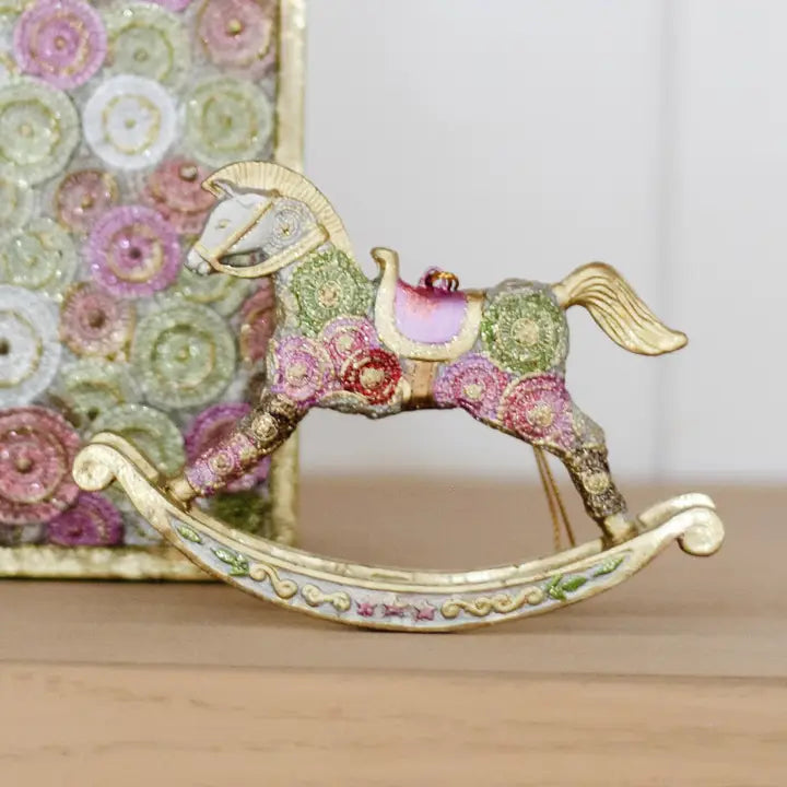 Cartwheel Rocking Horse Orn