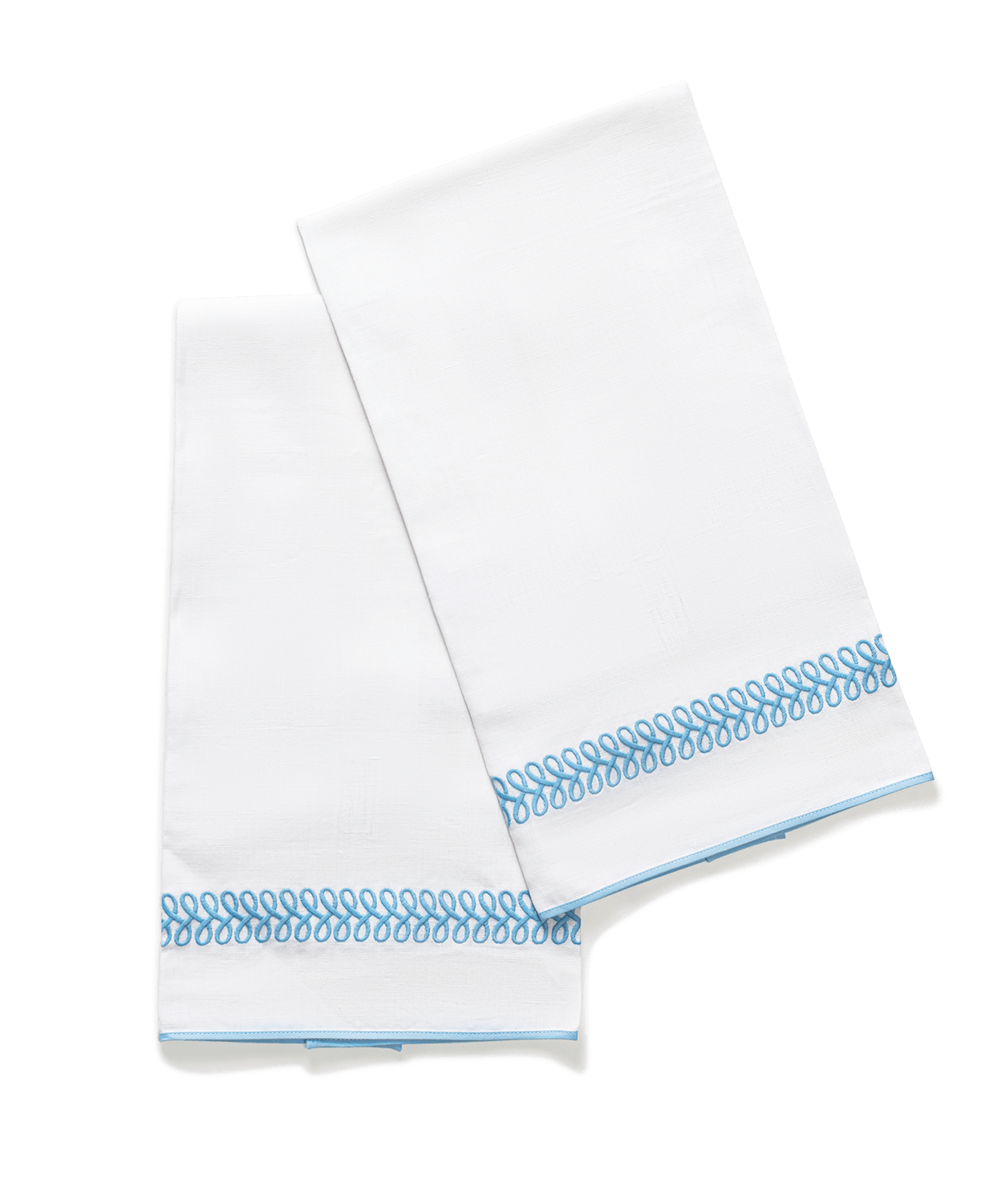 Astor Braid Guest Towel - set of 2