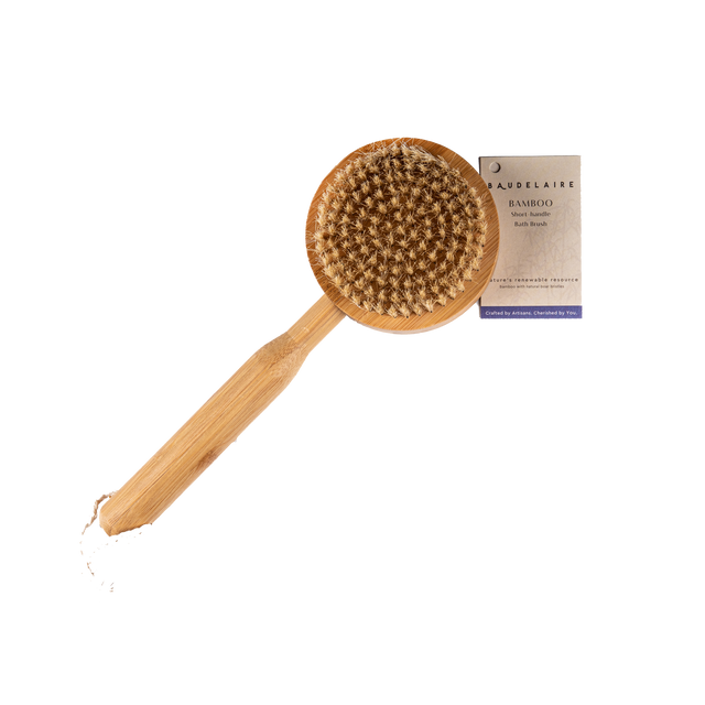 Bamboo Short Handle Bath Brush