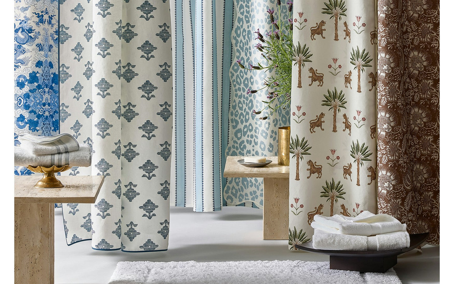 Tiger Palm Shower Curtain
