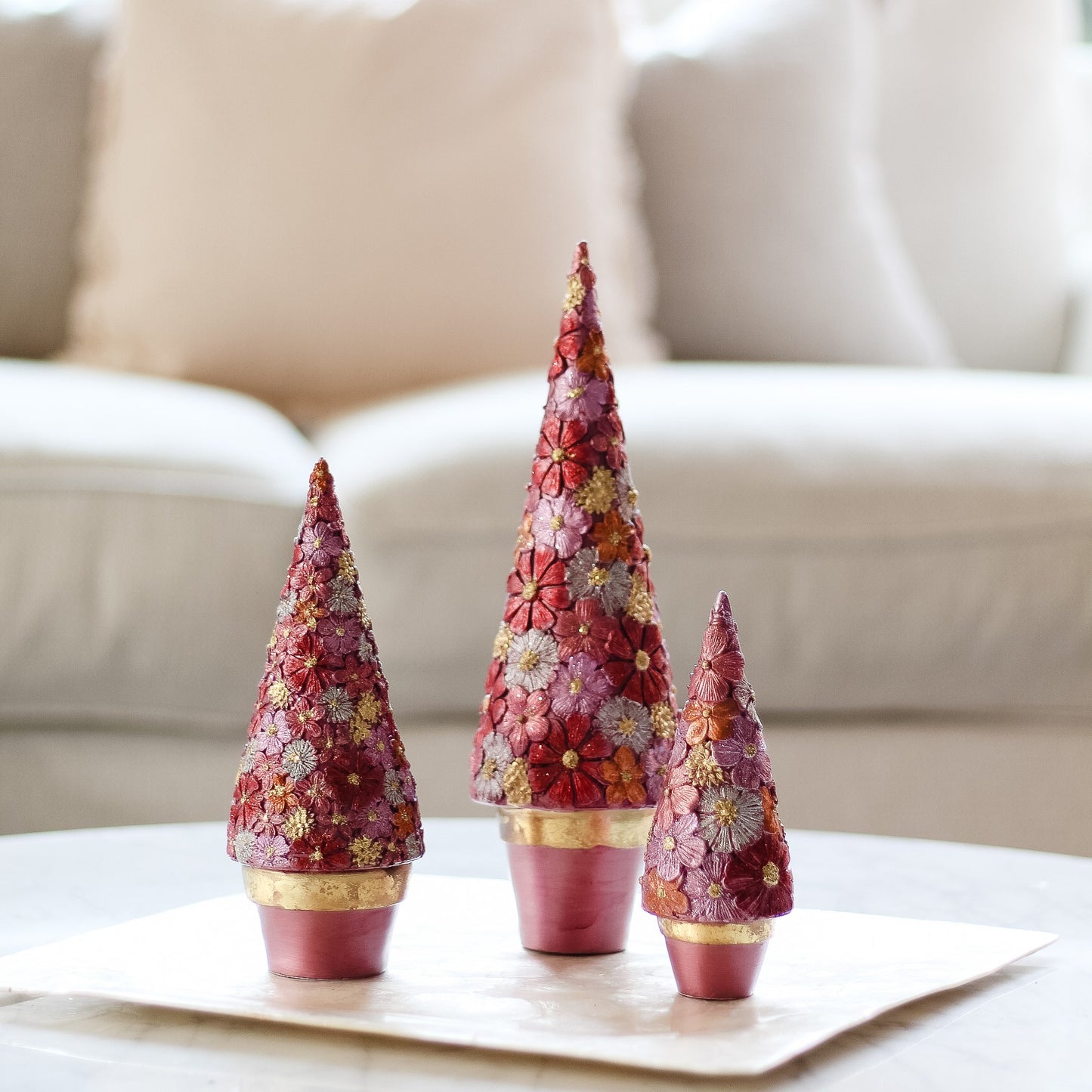 Frangipani Cone Tree 9"
