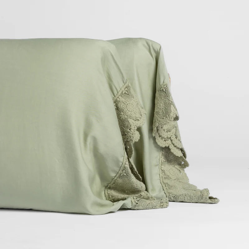 Madera Luxe Lace Pillowcase (Single)