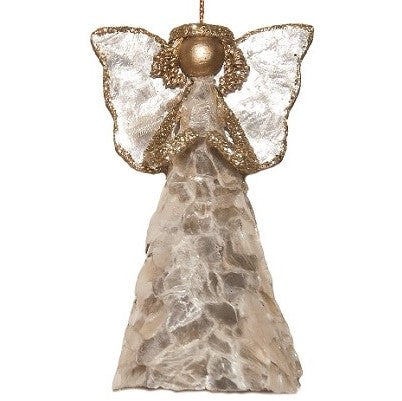 Capiz Angel Ornament