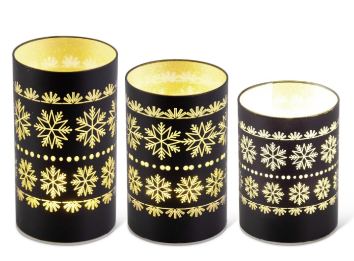 Snowflake LED Cylinder