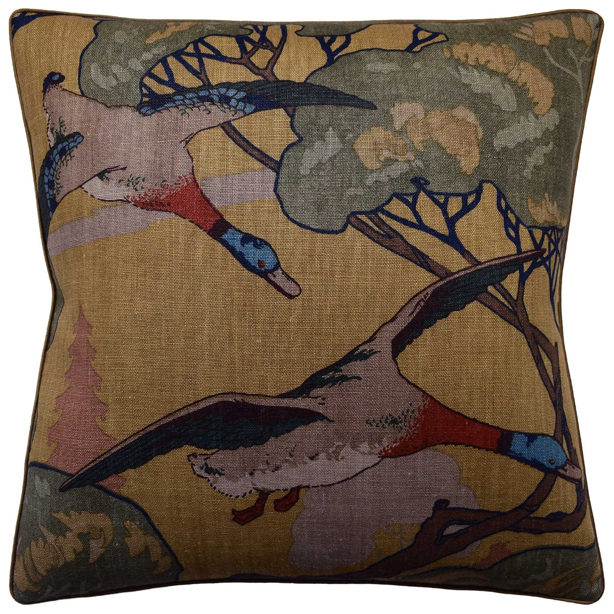 Flying Ducks Pillow