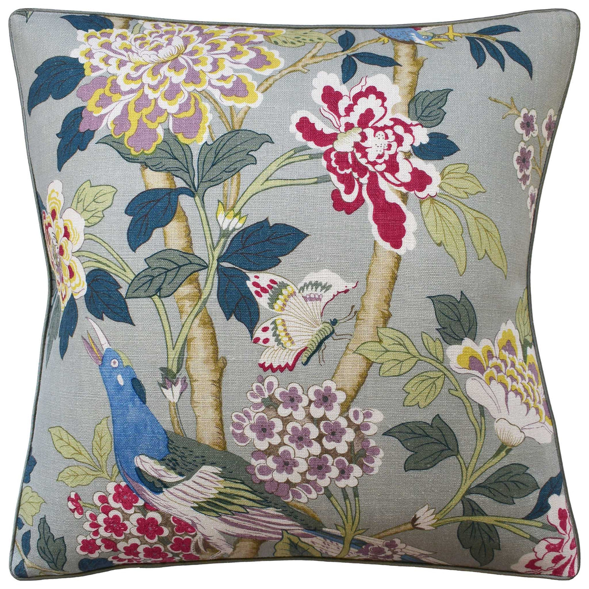 Hydrangea Bird Pillow