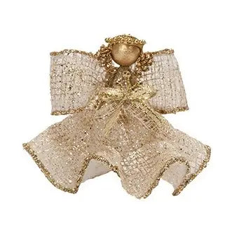 Sinamay Net Angel w/Bow Orn