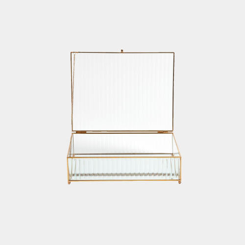 Hannah Reeded Glass Box