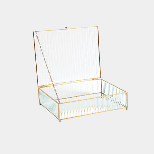 Hannah Reeded Glass Box