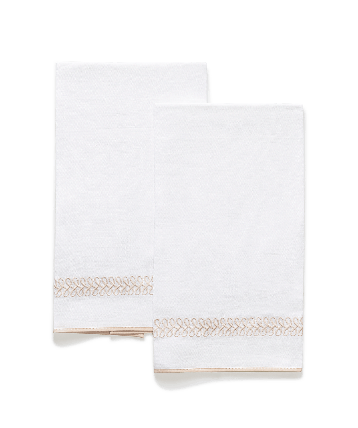 Astor Braid Guest Towel - set of 2