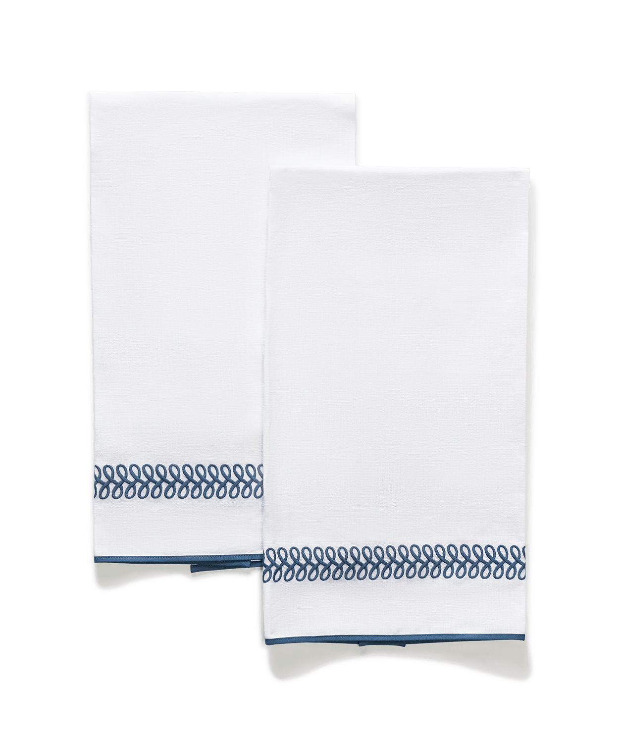 Astor Braid Guest Towel - set of 2