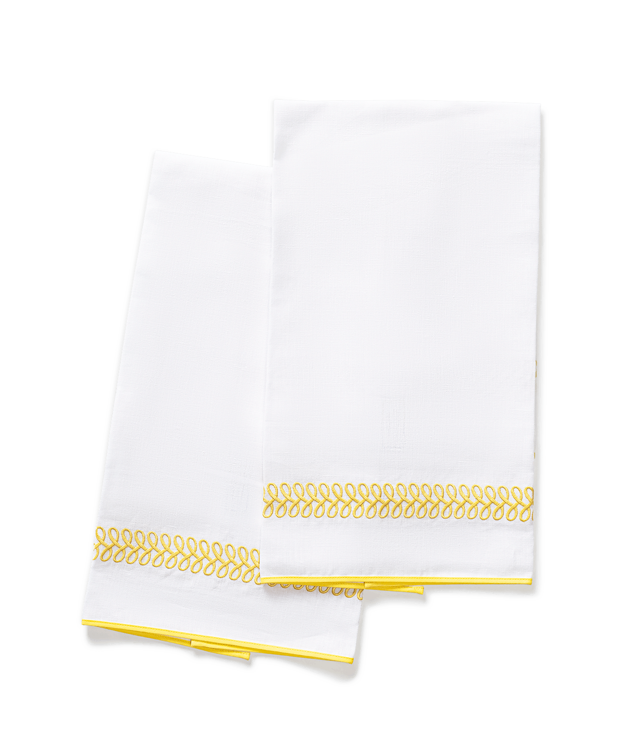 Astor Braid Guest Towel - set of 2