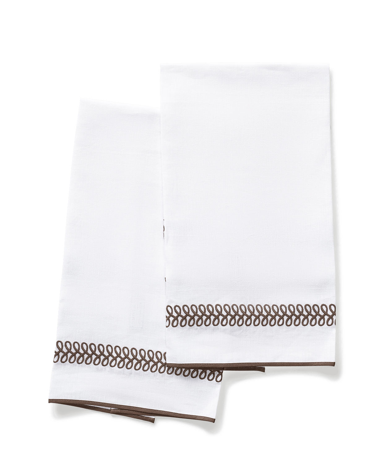 Astor Braid Guest Towel - set of 2