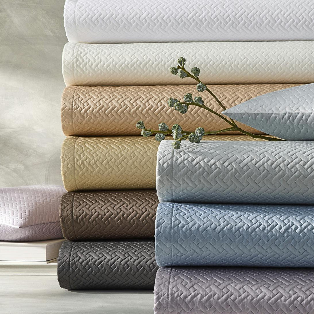 Basketweave Quilted Sham