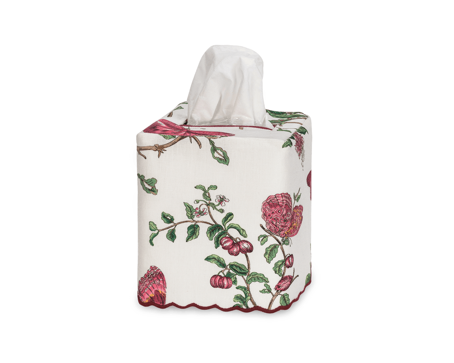 Baudin Butterfly Linen Tissue Box Cover