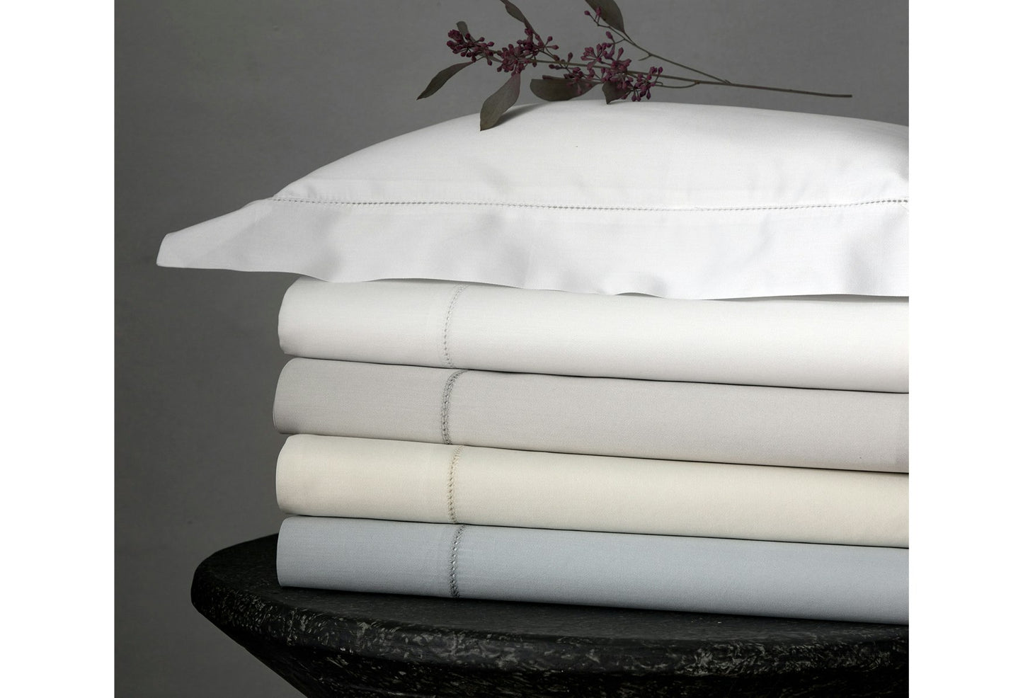Nocturne Hemstitch Pillowcase Pair