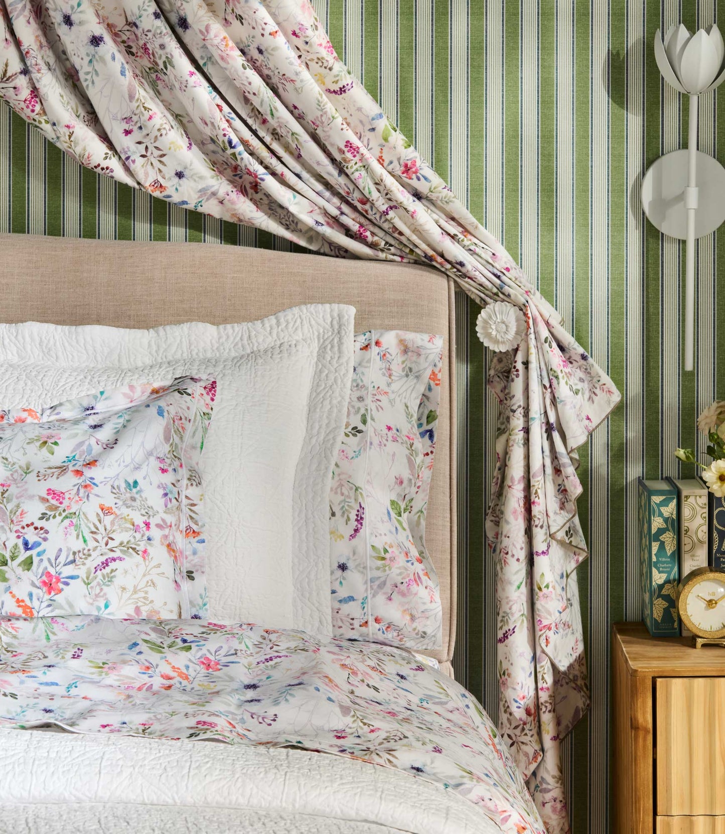 Chloe Floral Percale Duvet Set