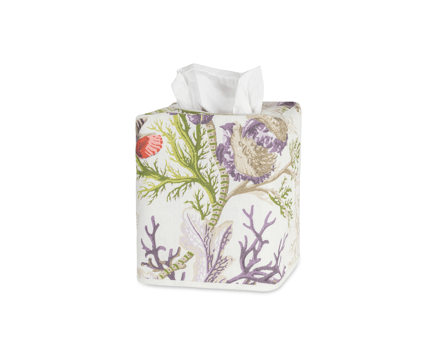 Del Tesoro Linen Tissue Box Cover