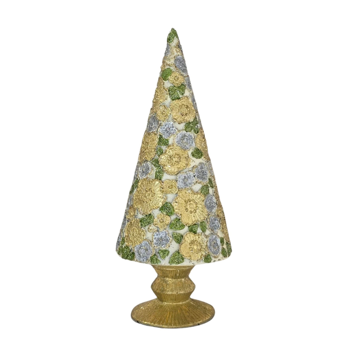 Beaded Petals Cone Tree