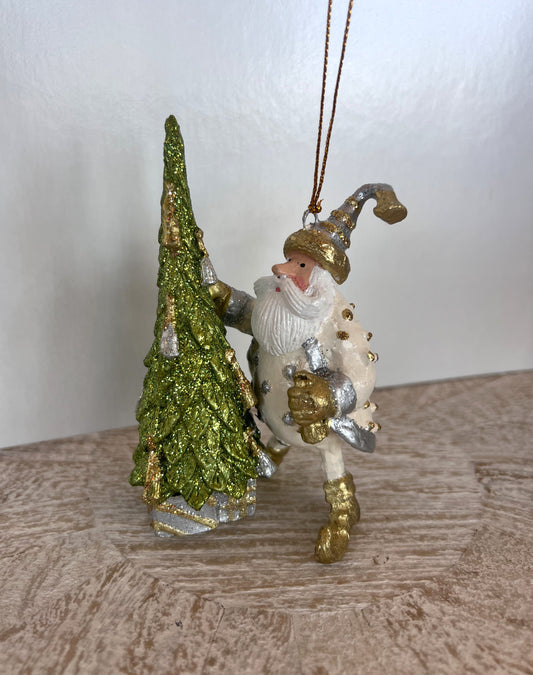 Tree Decorator Santa Ornament
