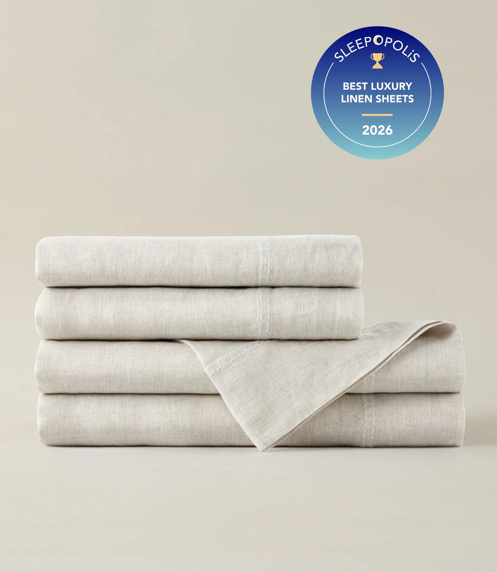 European Washed Linen Sheet Set
