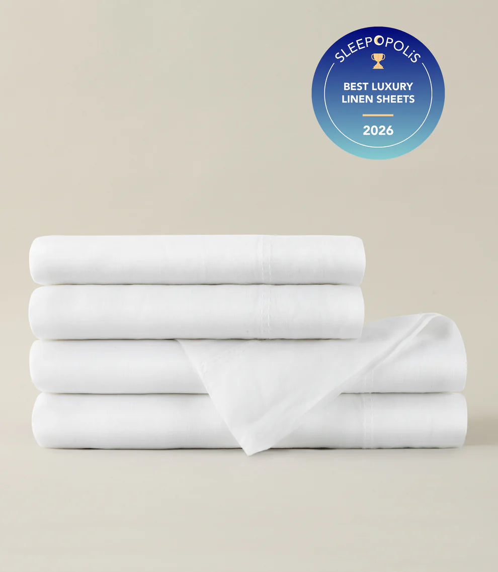European Washed Linen Sheet Set