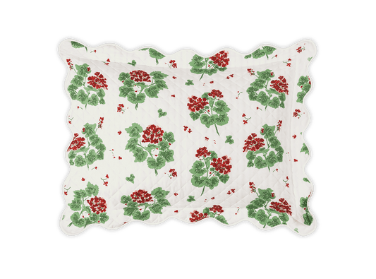 Geranium Quilted Sham