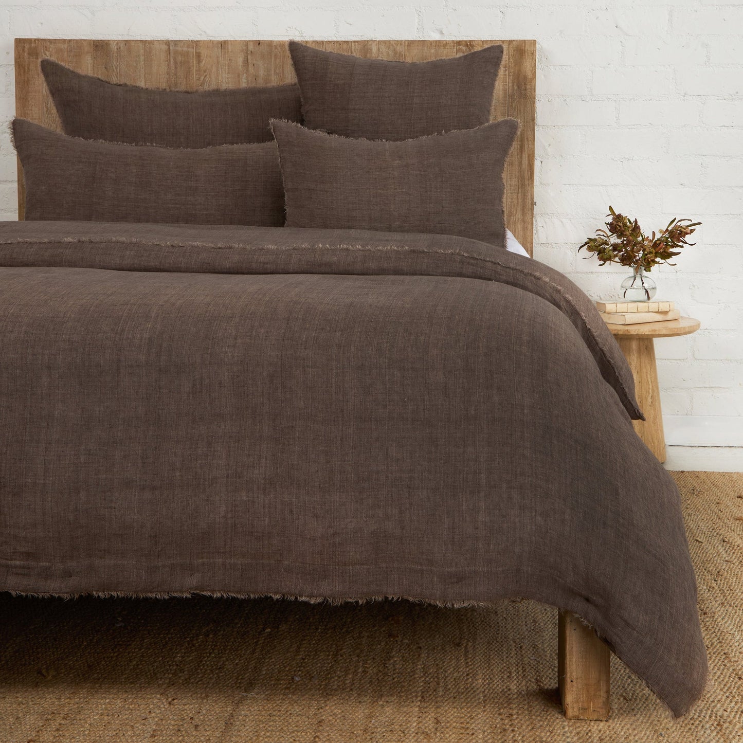Linen Duvet - Walnut