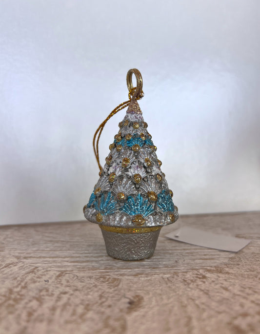 Panache Cone Tree Cardholder Ornament