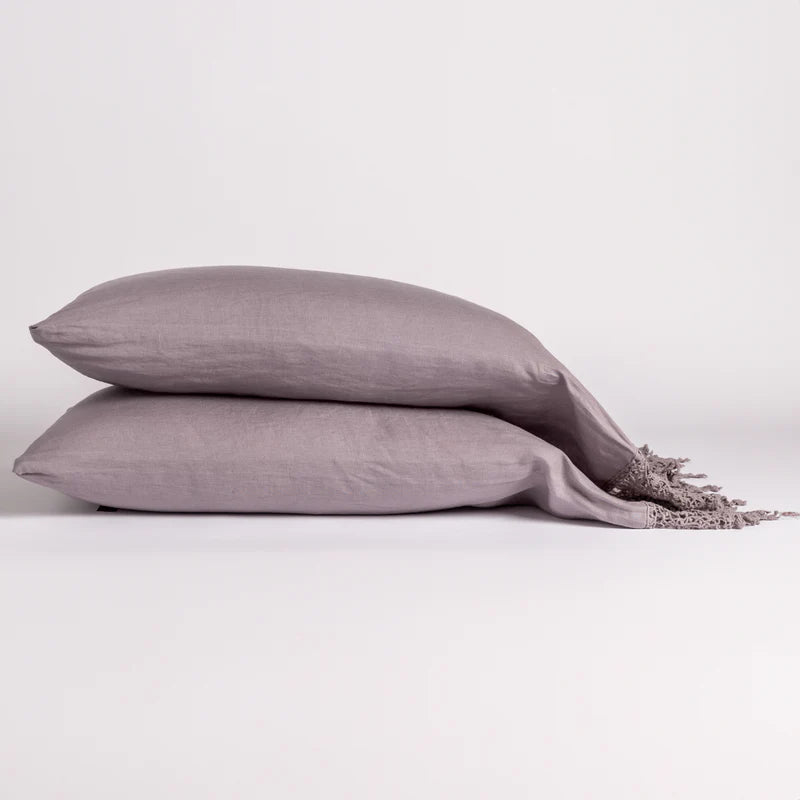 Linen Frida Lace Pillowcase (Single)