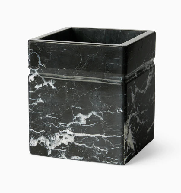 Marquina Wastebasket Black