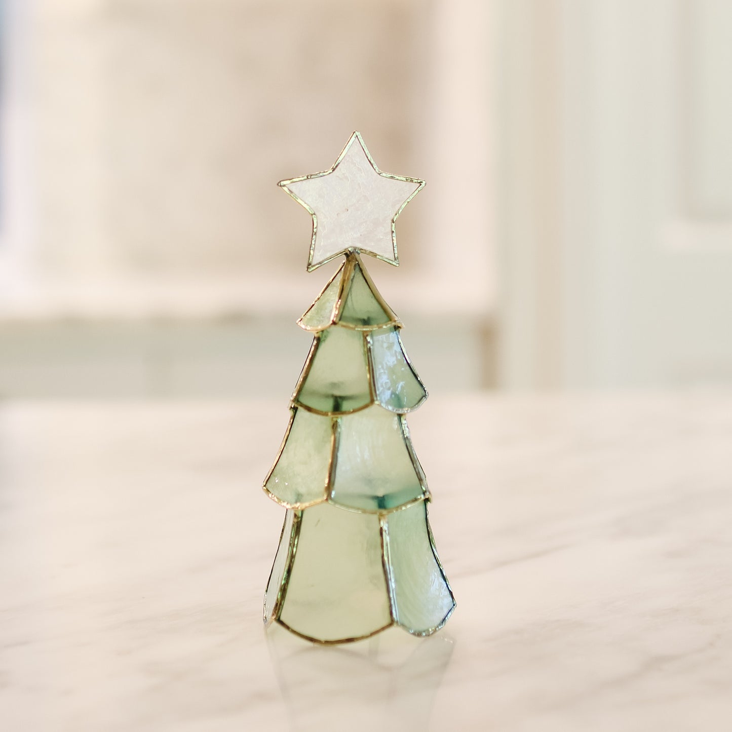 Capiz Layered Tree w/Star