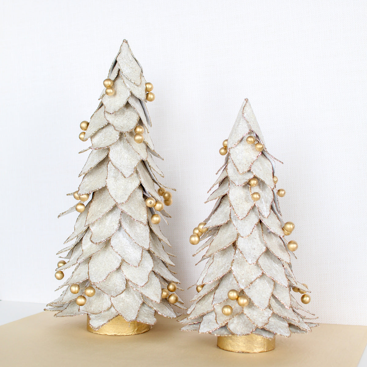 Flocked Kraft Leaf Tree