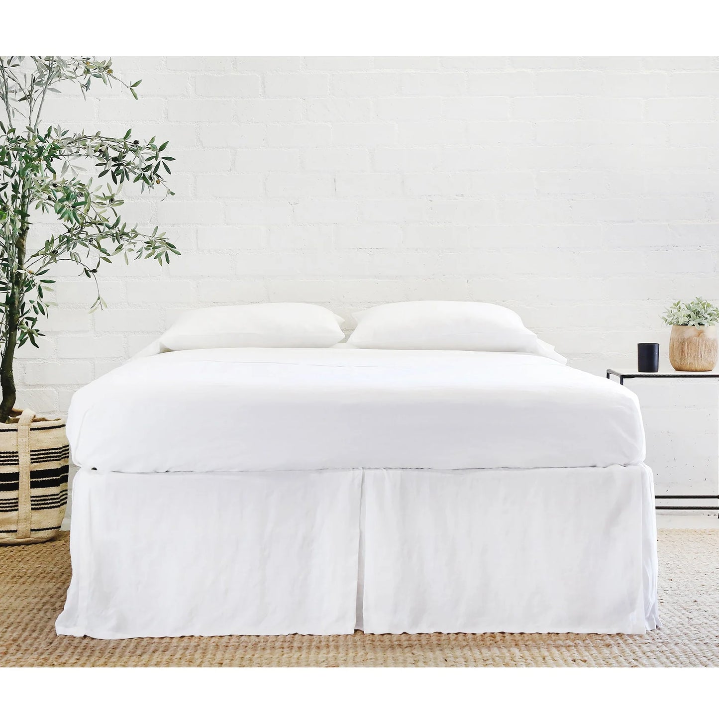 Linen Pleated Bedskirt