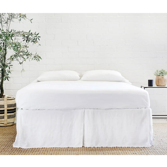 Linen Pleated Bedskirt