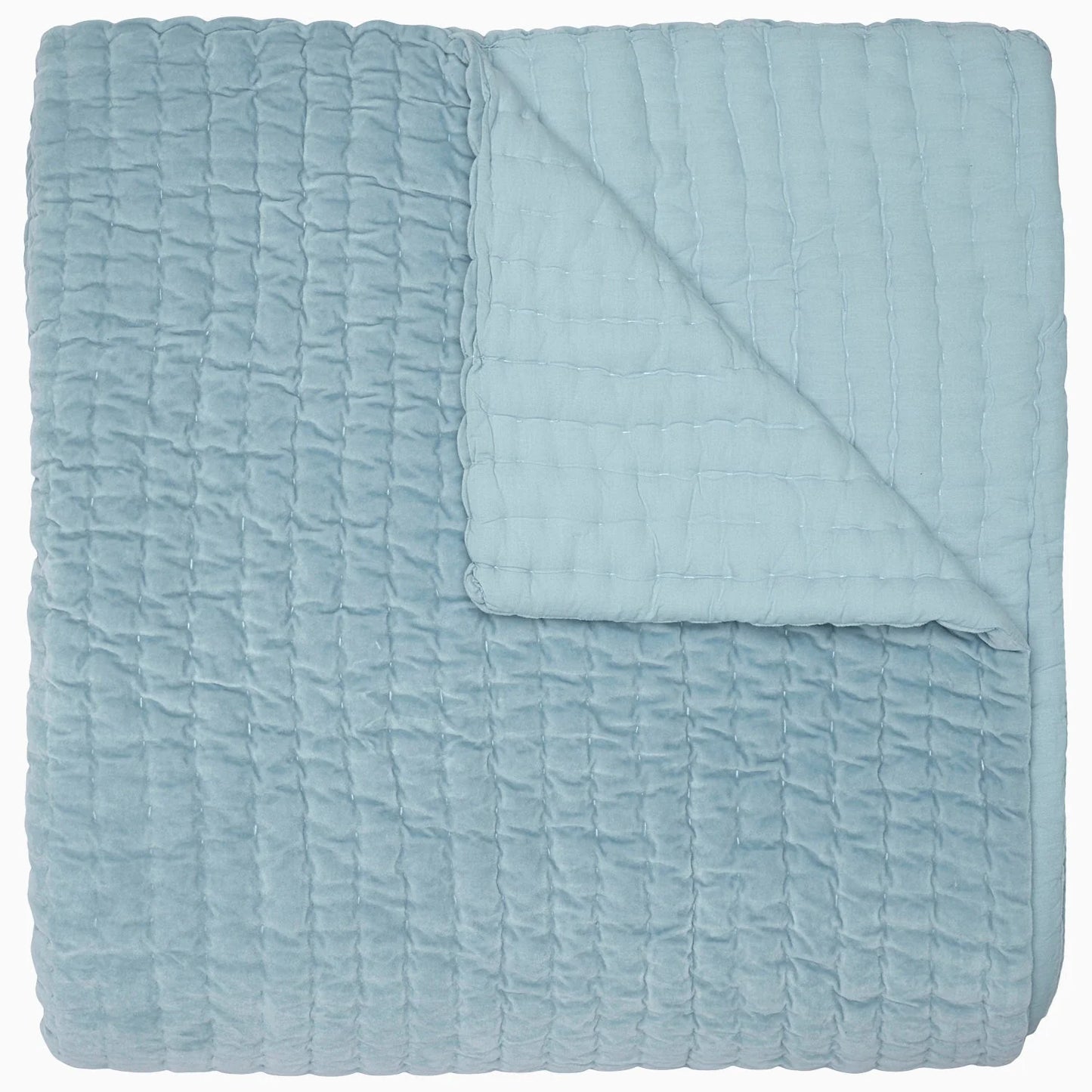 Hand Stitched Cotton Velvet Coverlet