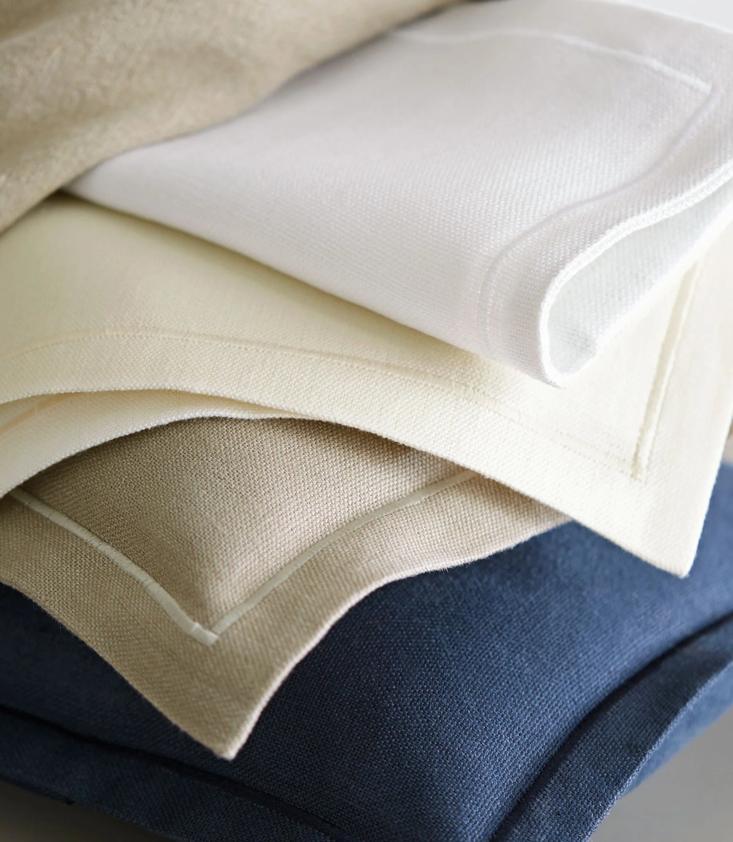 Rio Satin Stitch Linen Coverlet