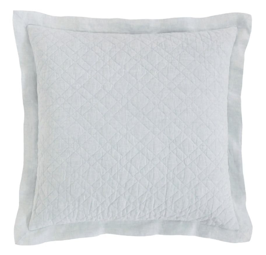 Washed Linen Quilted Sham