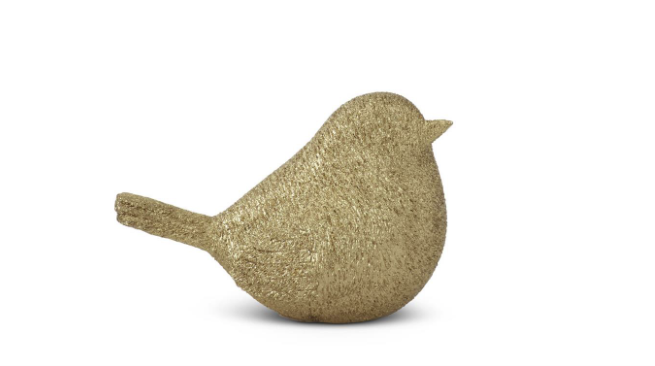 Gold Resin Textured Bird