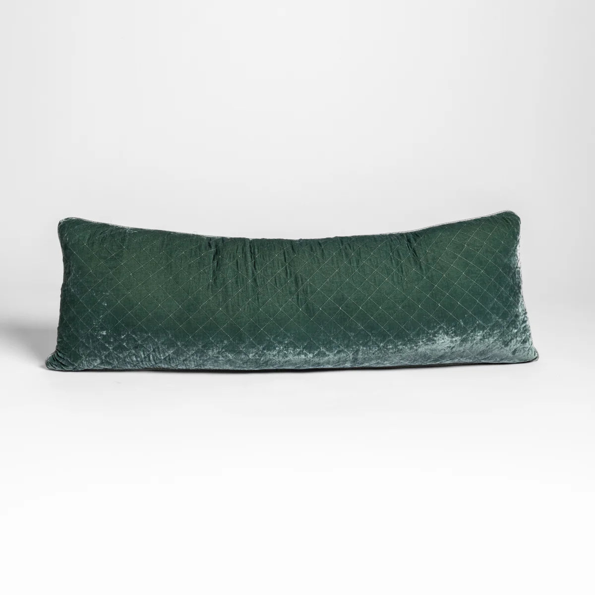 Silk Velvet Quilted Throw Pillow