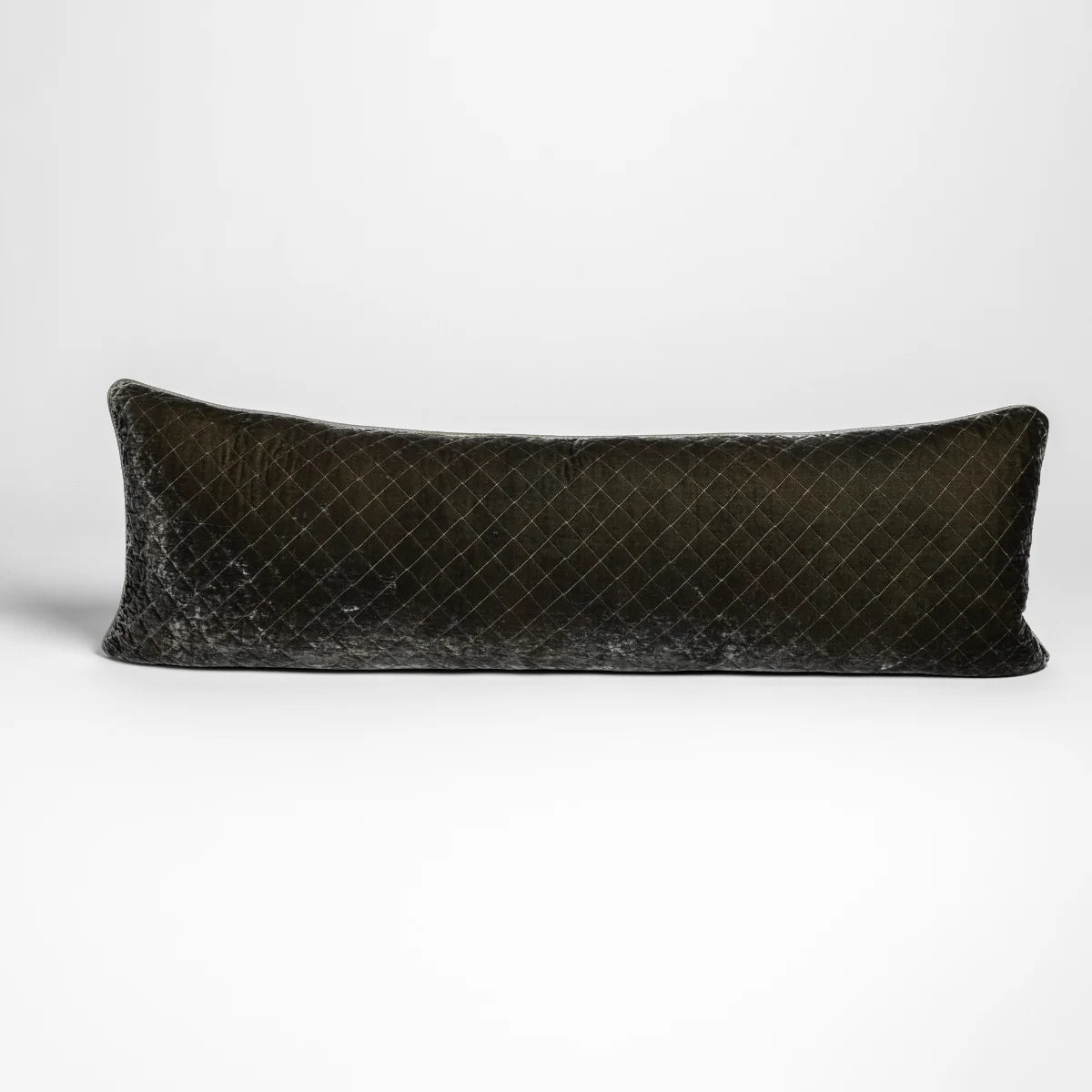 Silk Velvet Quilted Throw Pillow