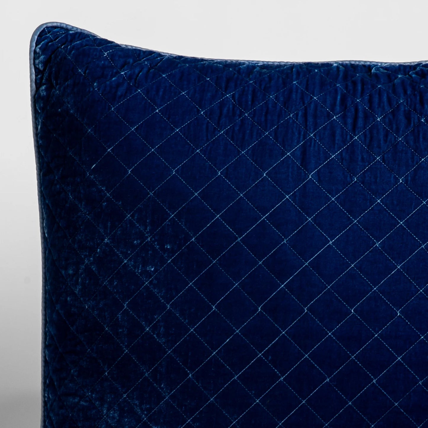 Silk Velvet Quilted Throw Pillow