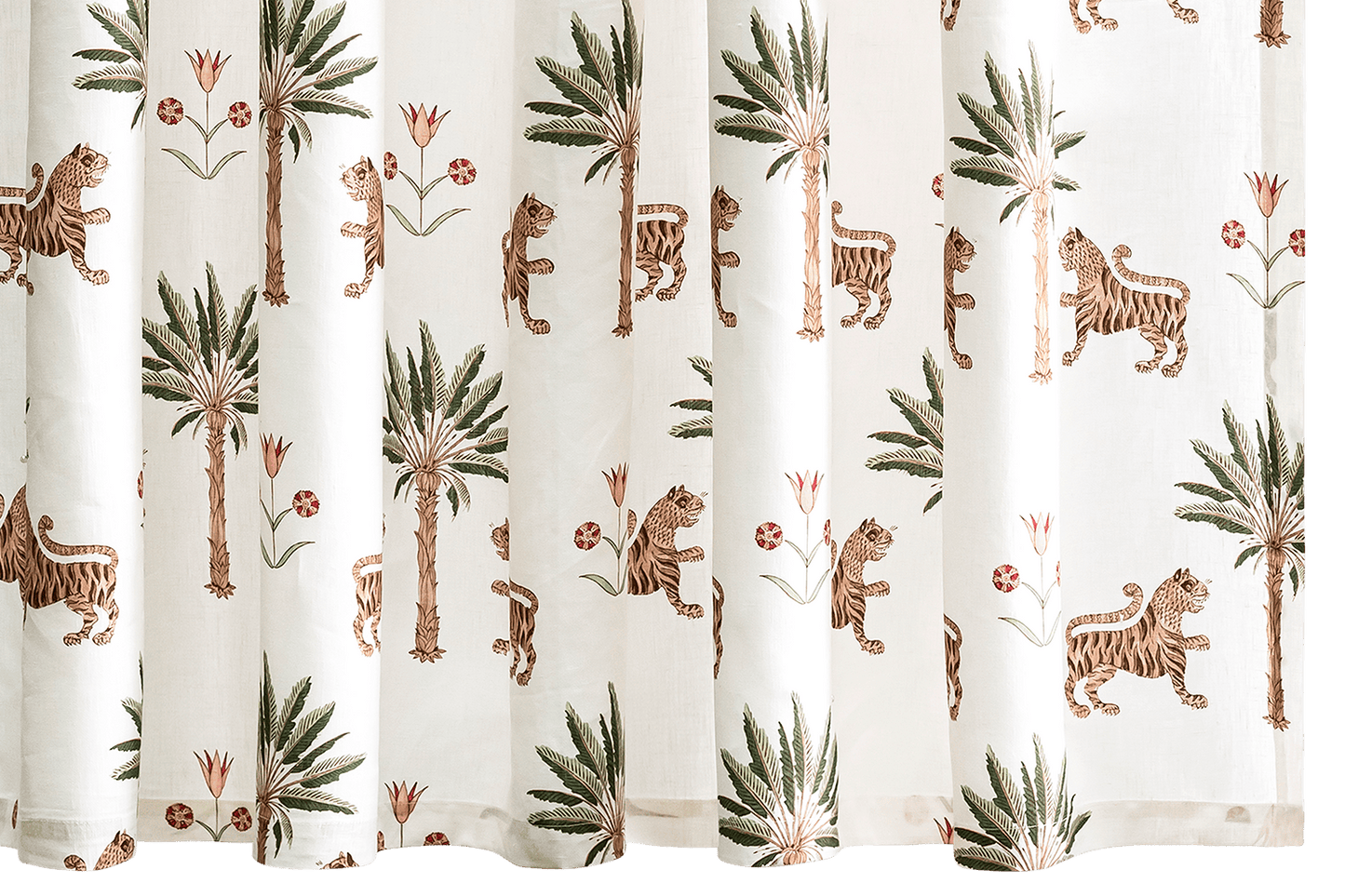 Tiger Palm Shower Curtain
