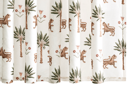 Tiger Palm Shower Curtain