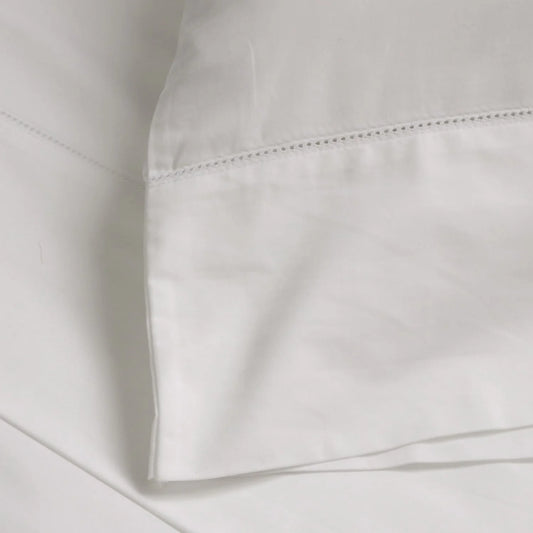 Classico Hemstitch Cotton Sateen Duvet Cover Set