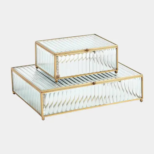Hannah Reeded Glass Box